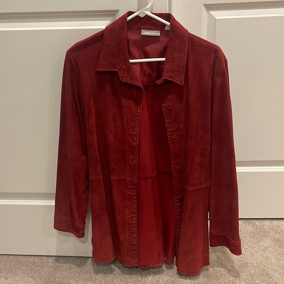 Nordstrom Jackets & Blazers - Nordstrom Women’s Red Button Suede Jacket